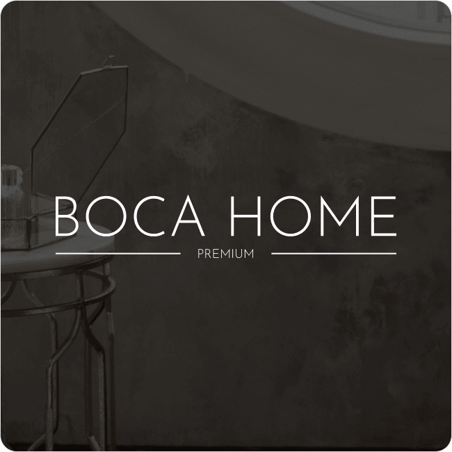 Boca Home Logo na tle łazienki premium